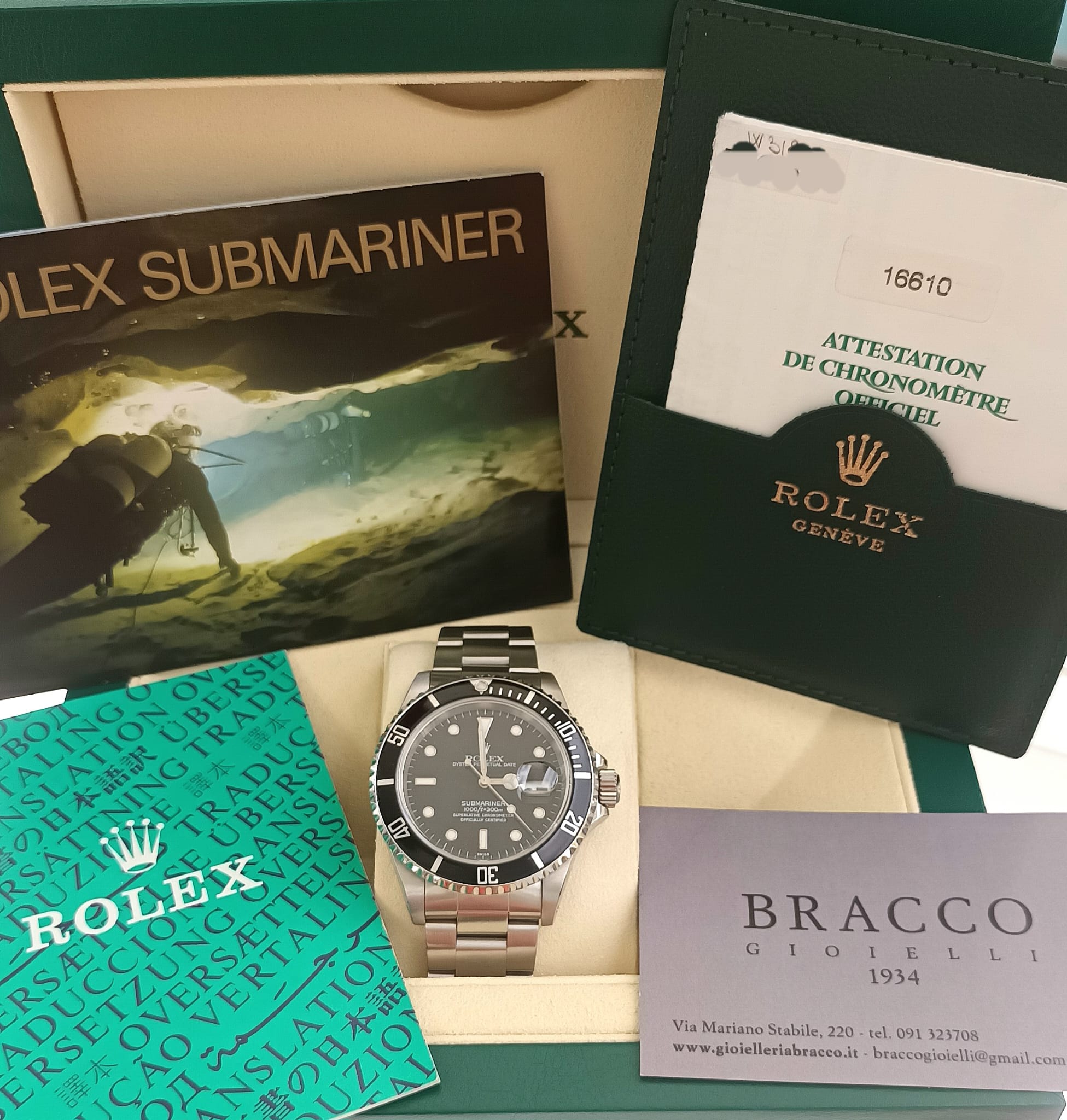 Rolex submariner 16610 deals secondo polso